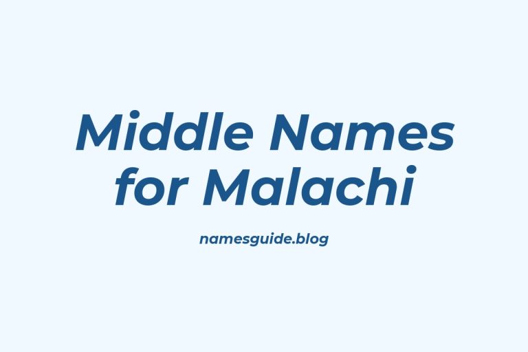 38+ Perfect Middle Names for Malachi