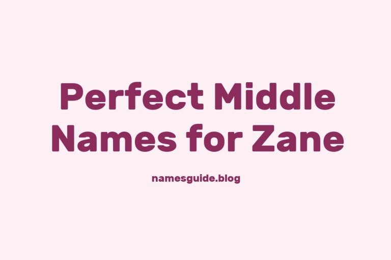 70+ Perfect Middle Names for Zane: Find the Ideal Match