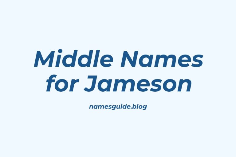 78+ Middle Names for Jameson: The Ultimate List