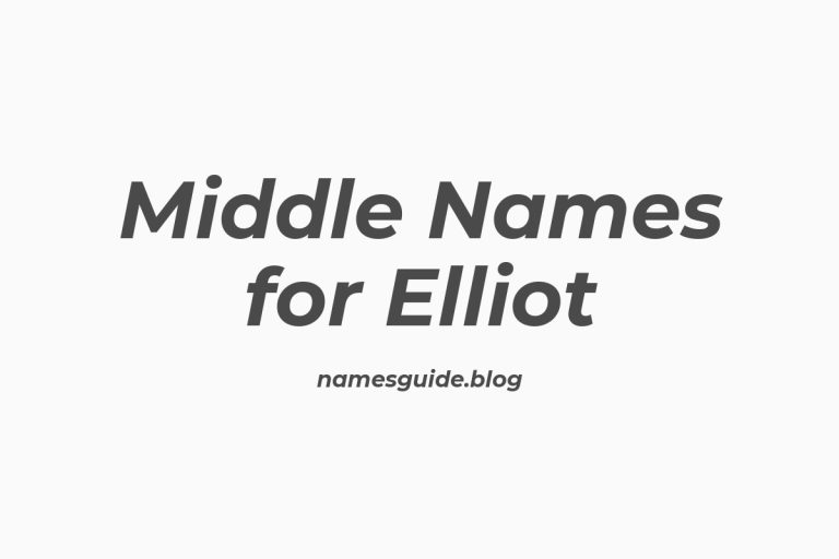 45+ Middle Names for Elliot: The Perfect Complement