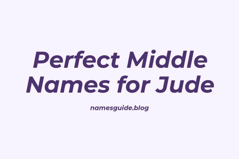 71+ Perfect Middle Names for Jude